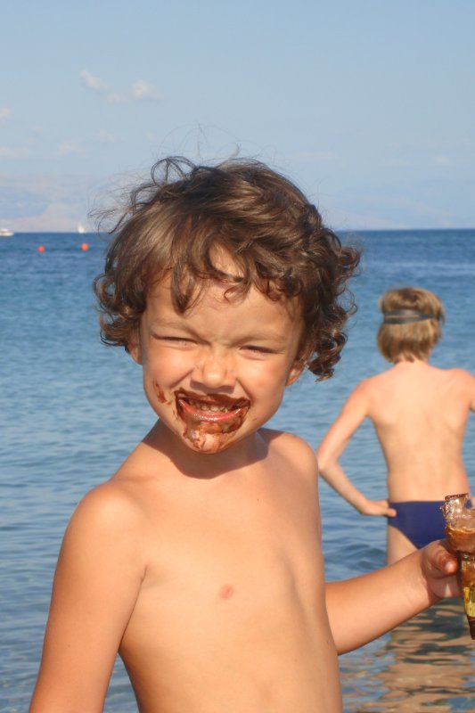 Krf, Dasija, plaža
